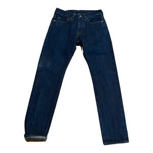𝅺j. Crew Selvage Dark Blue  Japanese kaihara denim size 28